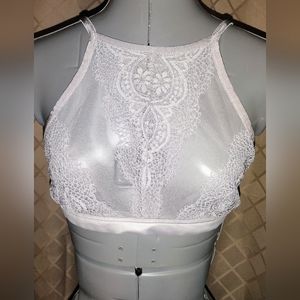 Victoria's Secret Sheer Lavender Lace Bralette Size Large EUC